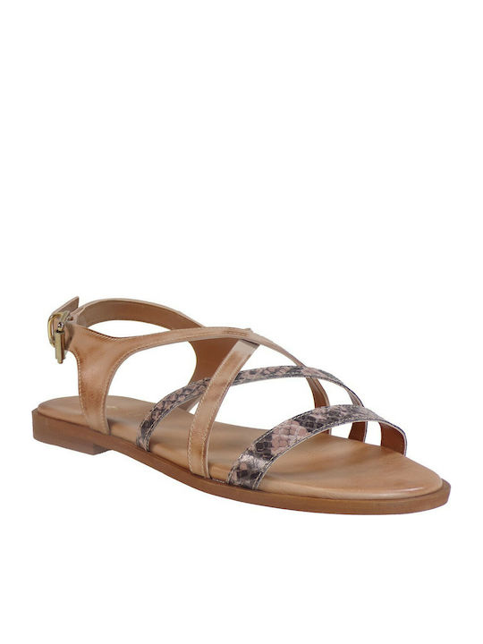 Fardoulis 36636 Leather Women's Flat Sandals