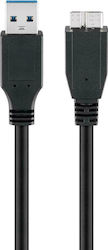 Goobay Regular USB 3.0 to micro USB Cable Μαύρο 1.8m (95026)
