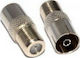 Cavel Cavel Coaxial Male to F-Connector Female Silver 1 Piece