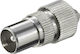 Goobay Βύσμα Coaxial male 10τμχ Ασημί 11479