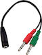 Bridgecable Bridgecable Converter 3.5mm 2x Male to 3.5mm Female 1 Piece