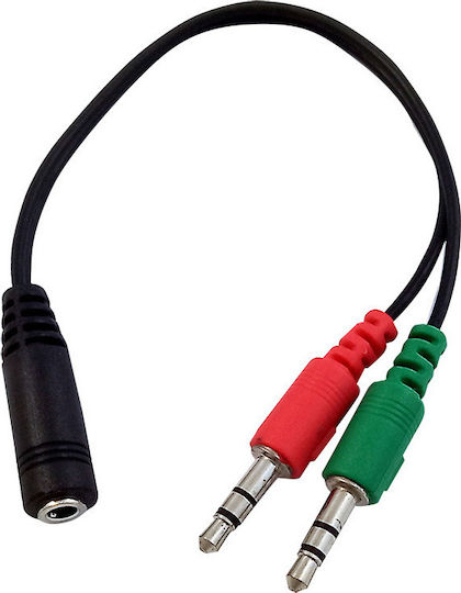 Bridgecable Bridgecable Converter 3.5mm 2x Male to 3.5mm Female 1 Piece