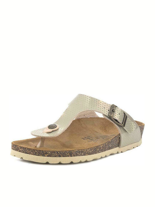 Goldstar GS1830 Women's Flat Sandals In Beige Colour