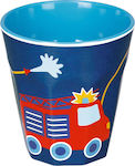 Die Spiegelburg Baby Cup Fire Brigade made of Melamine Blue for 24m+m+