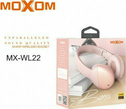 Moxom MX-WL22 Bluetooth Wireless On Ear Headphones with 10 hours of Operation Pink