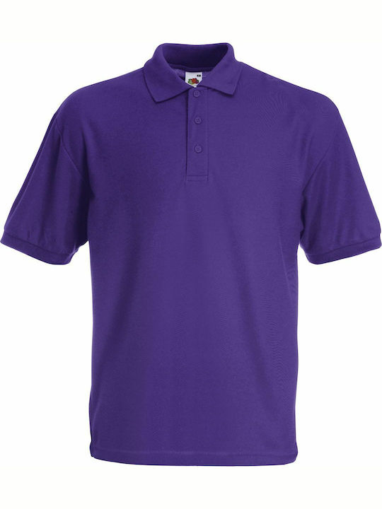Fruit of the Loom 65/35 Men's Short Sleeve Promotional T-Shirt Purple