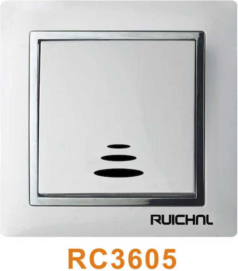 Rc3605 Comutator De Perete Încastrat Sens Unic Cu Ramă Albă
