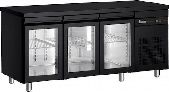 Inomak Commercial Refrigerator 421lt with 3 Doors 0/+10°C L179xD70xH87cm