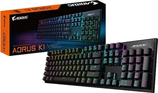 Gigabyte Aorus K1 Gaming Mechanische Tastatur mit Cherry MX Rot Schaltern und RGB-Beleuchtung (Englisch US)
