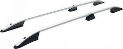 Omtec Roof Bars Aluminum for Cars with Factory Bars (with Roof Rack Legs) Silver