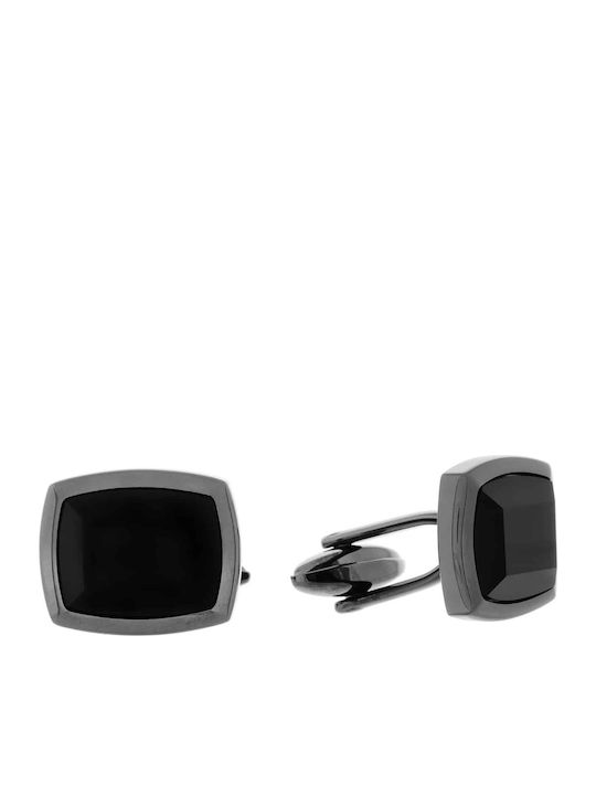 Visetti Cufflinks of Steel Black