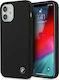 BMW Signature Back Cover Silicone Black (iPhone 12 mini)