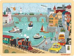 Lemnos Puzzle pentru Copii City Traffic pentru 4++ Ani 100buc Top Bright