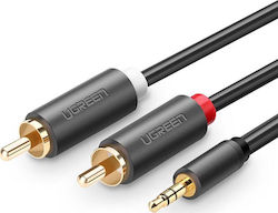 Ugreen Καλώδιο 3,5 mm Stecker - RCA-Stecker Schwarz 5m (10513)