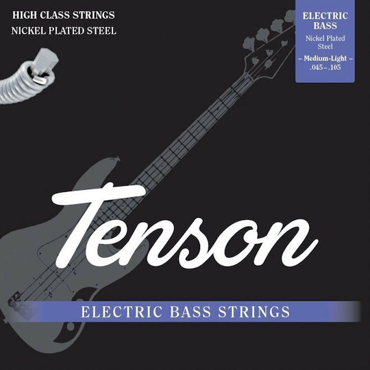 Tenson E-Bass Nickel Σετ Χορδών Nickel Plated Steel Μπάσου 45 - 105" Medium/Light