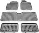 Rezaw Plast Set of Front and Rear Mats 5pcs Tray Type for Volkswagen Sharan 1996-2010 Black