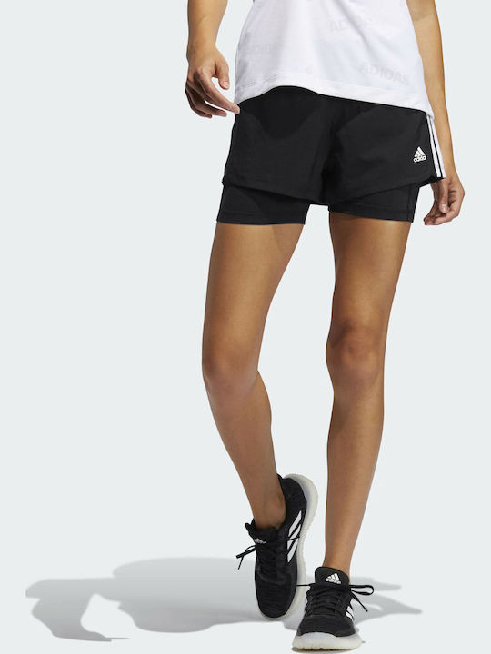 Pacer 3-Stripes Women's Sporty Shorts Black