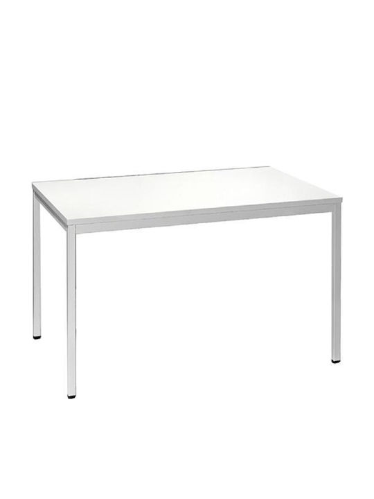 Table Kitchen Wooden with Metal Frame Grey 120x80x75cm