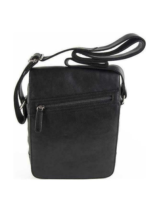 Fetiche Leather Leder Herrentasche Schulter / Crossbody Schwarz