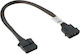 Akasa 4-Pin Molex - 4-Pin Molex Cable 0.3m Μαύρο AK-CBPW02-30