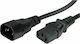 Roline Power Cable IEC C14 - IEC C13 Cable 0.5m Black (19.08.1505)