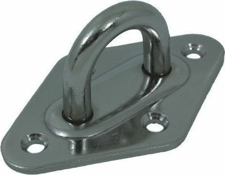 Eval Μάπα Σκάφους Inox Τεσσάρων Βιδών με Κρίκο 6mm 65x40mm6mm