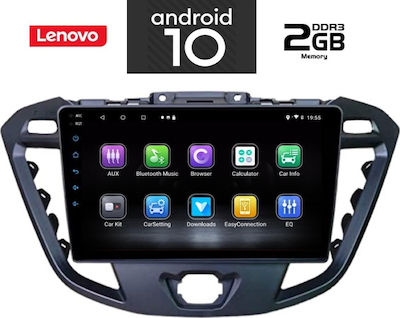 Lenovo Car-Audiosystem für Ford Transit Custom / Tourneo Custom / Transit 2013+ (Bluetooth/USB/AUX/WiFi/GPS) mit Touchscreen 9"