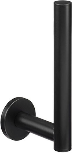 Verdi Omicron Επιτοίχια Χαρτοθήκη Μεταλλική Black Matt