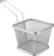 Sunnex Frittierkorb Servierkorb Metallisch mit Durchmesser 10cm und Höhe 8cm 1Stück