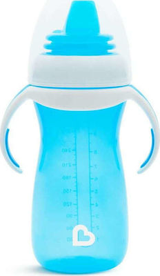 Munchkin Gentle Cup Educational Sippy Cup Plastic with Handles Blue for 9m+m+ 300ml