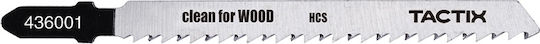 Tactix Jig Saw Blade for Wood 100mm with Thick Tooth 5pcs 436003