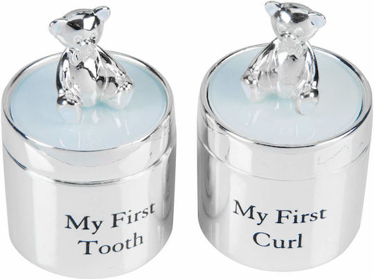 Bambino Mio Cutie pentru Dințișorii Bebelușului First Tooth din Argint pentru Băiat 2buc