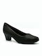 Piccadilly Anatomic Leather Black Medium Heels