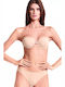 Lynette Μπεζ Strapless Σουτιέν χωρίς Ενίσχυση