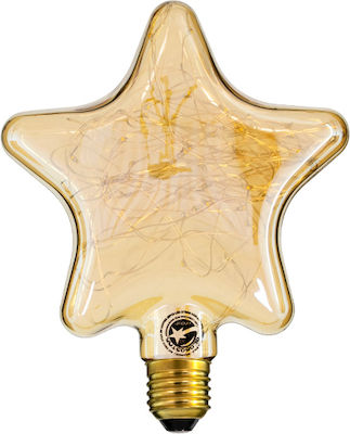 GloboStar Deco Star Λάμπα LED για Ντουί E27 Θερμό Λευκό 150lm