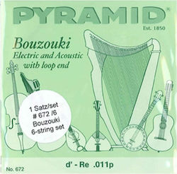 Pyramid Set of Steel Strings for Bouzouki Bouzouki 6-Strings 11 - 22"