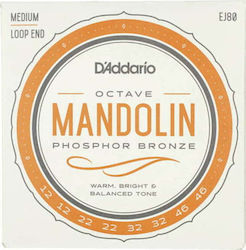 Daddario Octave Mandolin Set EJ80 Strings 12 - 46 Inches