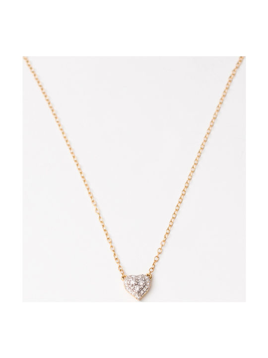 14K Gold Necklace with Diamonds PF7036