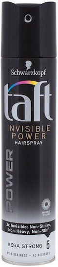 Taft Invisible Power Λακ για Πολύ Δυνατό Κράτημα 250ml