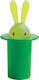 Alessi Alessi Zahnstocher-Etui Magic Bunny Kunststoff 7x7x14cm Grüne