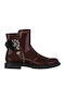 Kids Boots with Zipper Burgundy