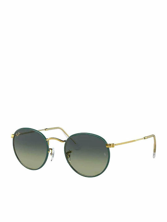 Ray Ban Round Metal Unisex Sunglasses with Gree...