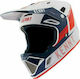 Kenny Decade Smach Цяло лице Каска за Колоездене Спускане по склона / BMX / Mountain White/Blue/Red