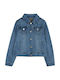 Kids' Denim Jacket Short Blue