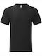 Fruit of the Loom Iconic 150 T Werbe-T-Shirt in Schwarz Farbe