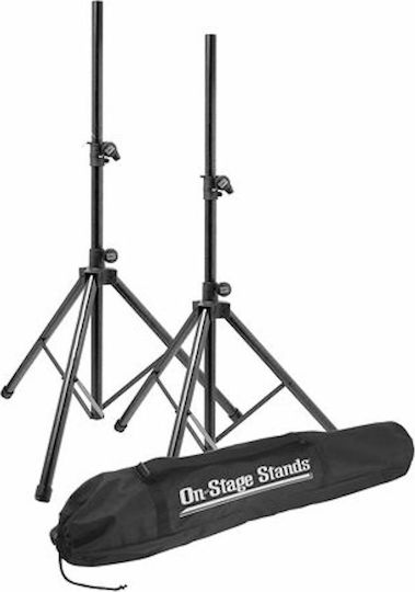 On Stage All-Aluminum Tρίποδα Ηχείων PA ύψους 111-203cm σε Μαύρο Χρώμα