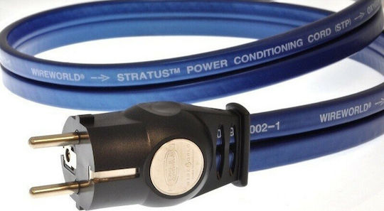 Wireworld Stratus 7 Schuko - IEC C13 Кабел 2м Син