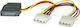 Roline 15-Pin Sata - 4-Pin Molex Kabel 0.2m Mehrfarbig (11.03.1040)