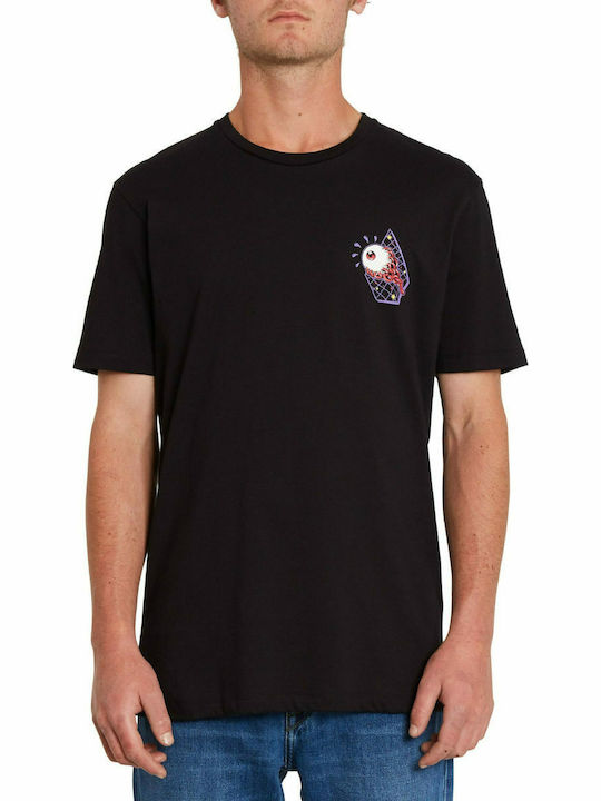 Volcom Freak City T-shirt Bărbătesc cu Mânecă Scurtă Negru