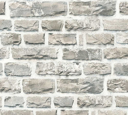 Tapet de Perete 1000x53cm Cărămidă Vinil Bej Lavabil